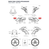 Kawasaki OEM – MARK,TANK COVER,UPP,K product image