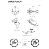 Kawasaki OEM – MARK,TAIL COVER,650 product image