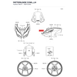 Kawasaki OEM – PATTERN,SIDE COWL.,LH product image