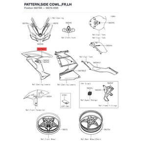 Kawasaki OEM – PATTERN,SIDE COWL.,FR product image