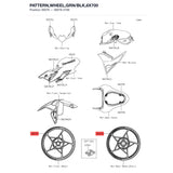 Kawasaki OEM – PATTERN,WHEEL,GRN/BLK product image