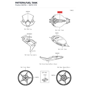 Kawasaki OEM – PATTERN,FUEL TANK product image