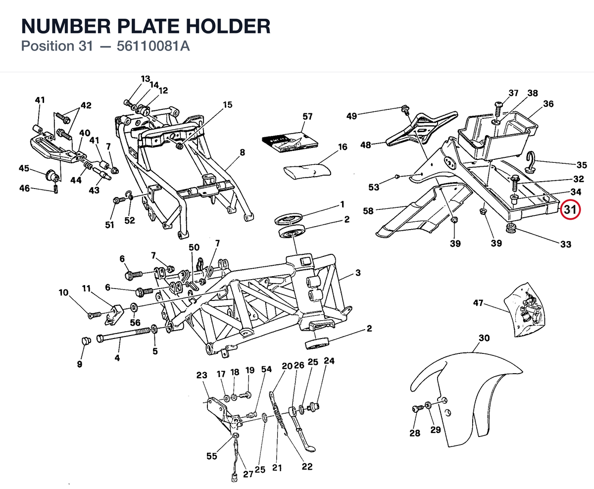 NUMBER PLATE HOLDER