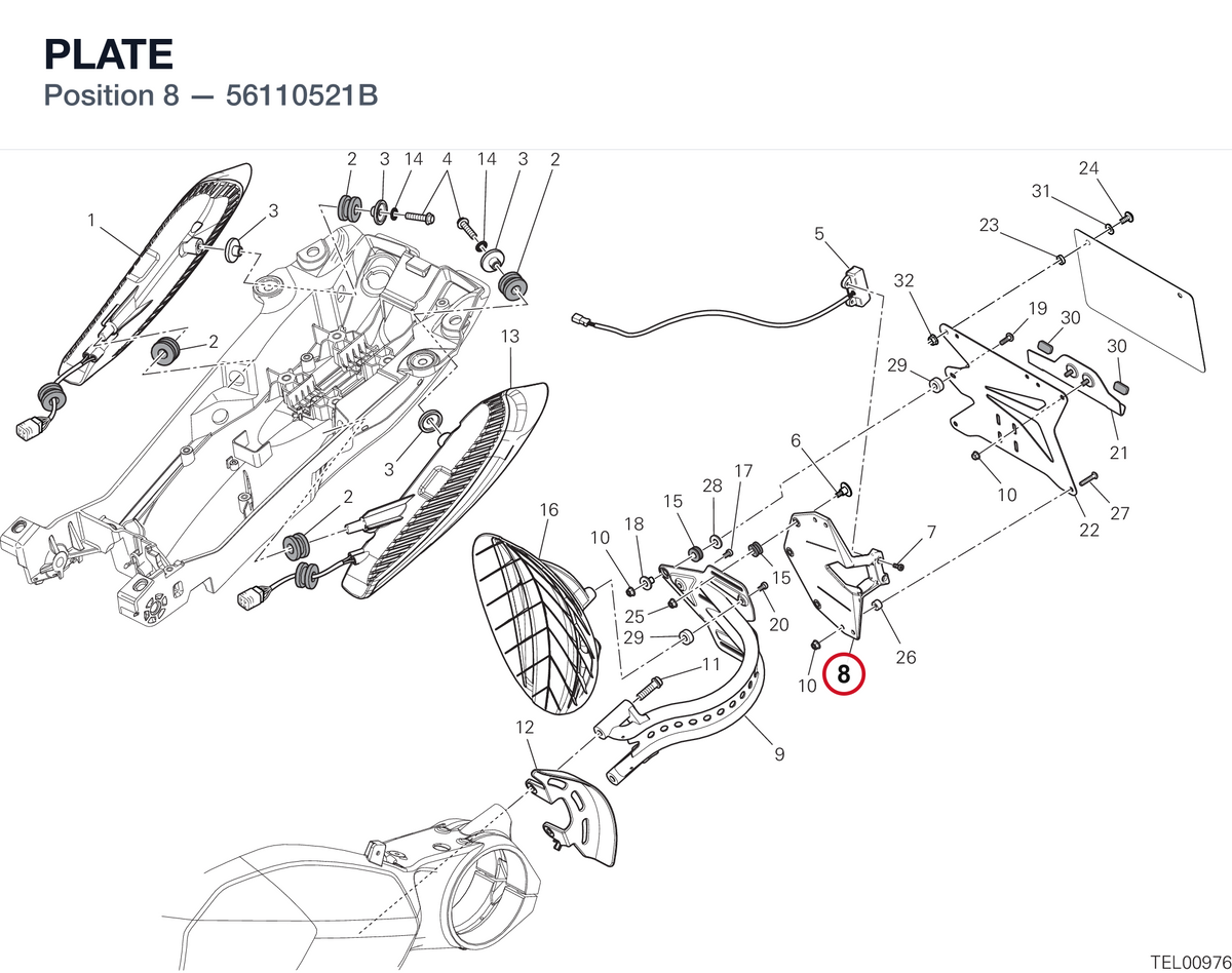 PLATE 56110521B diagram position