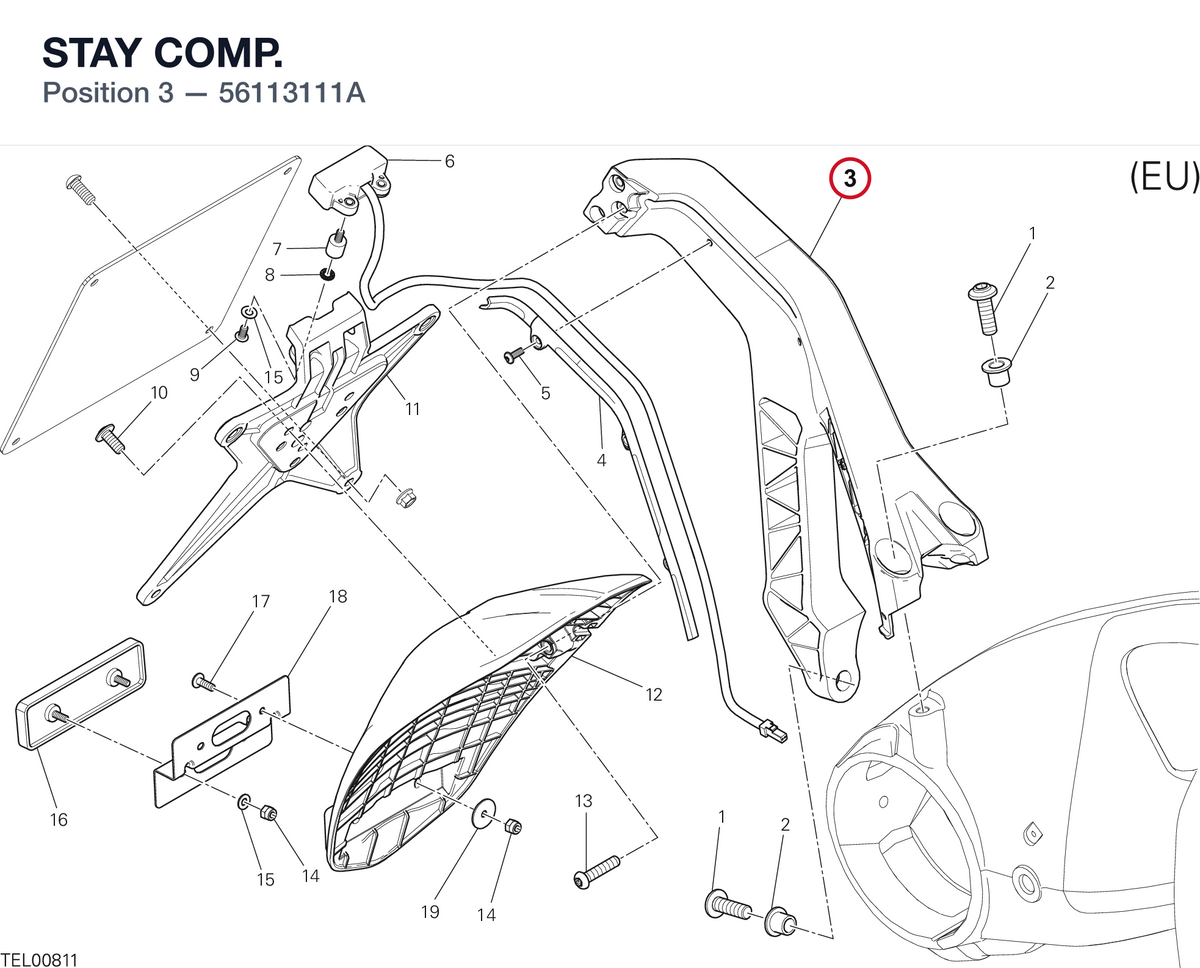 STAY COMP. 56113111A diagram position