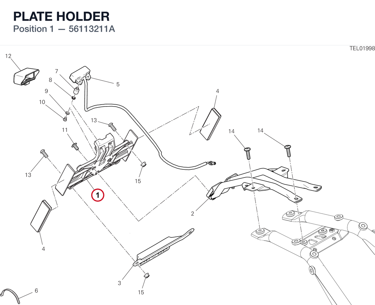 PLATE HOLDER 56113211A diagram position