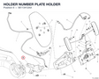 HOLDER NUMBER PLATE HOLDER 56113412AA diagram position