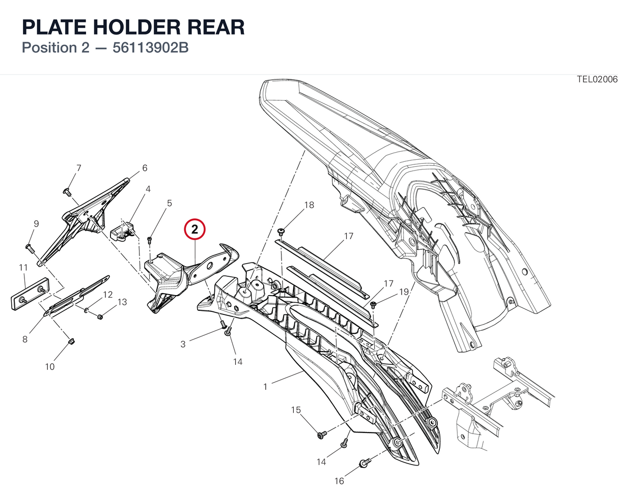 PLATE HOLDER REAR