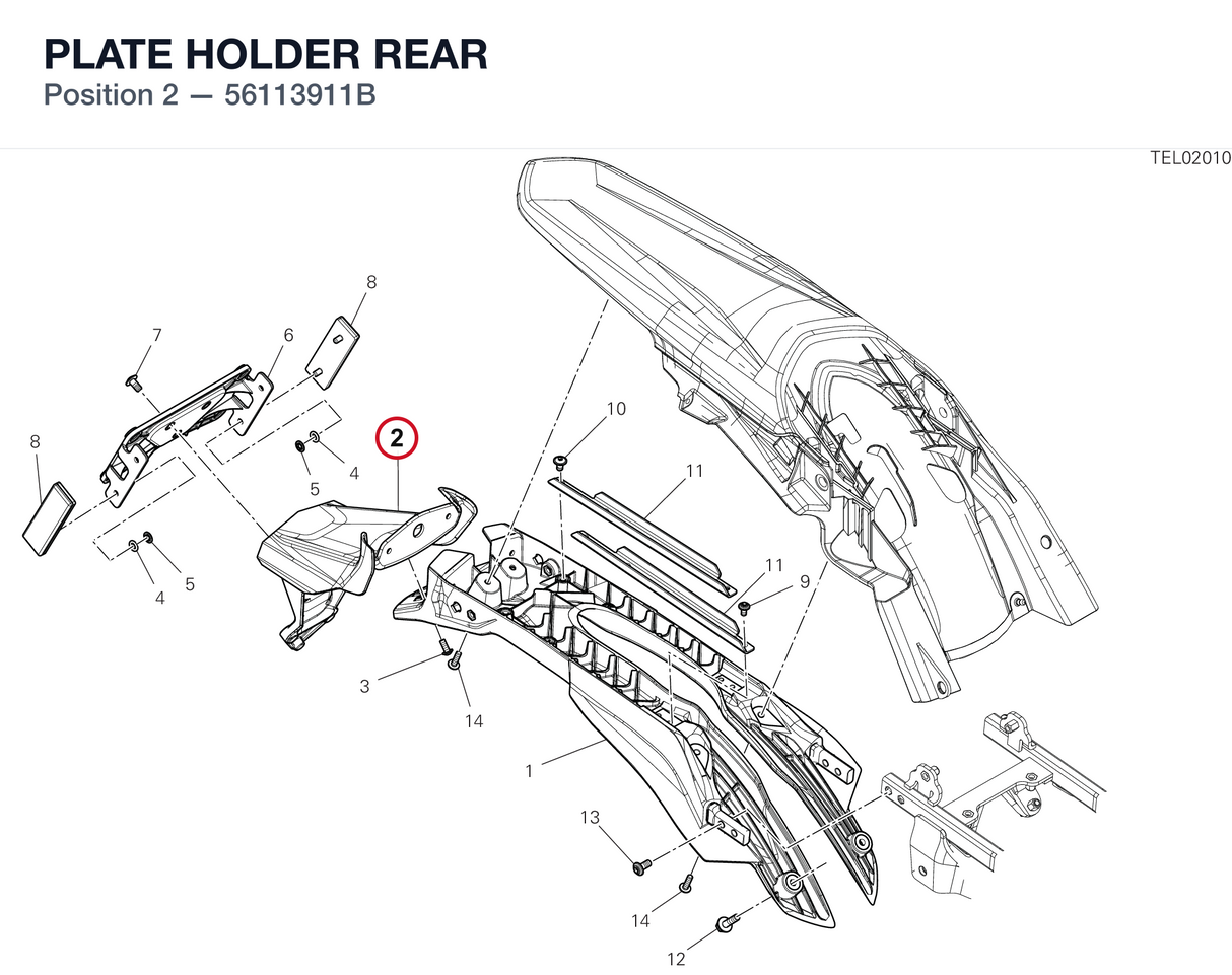 PLATE HOLDER REAR