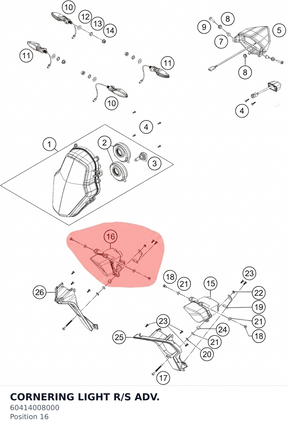 Diagram preview: CORNERING LIGHT R/S ADV. (60414008000)