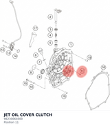 Diagram preview: JET OIL COVER CLUTCH (96230064000)