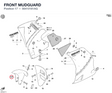 FRONT MUDGUARD 56410181AG diagram position