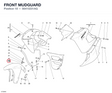 FRONT MUDGUARD 56410231AG diagram position