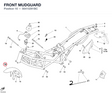 FRONT MUDGUARD 56410291BC diagram position