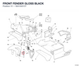 FRONT FENDER GLOSS BLACK 56410421CT diagram position