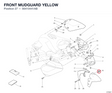 FRONT MUDGUARD YELLOW
