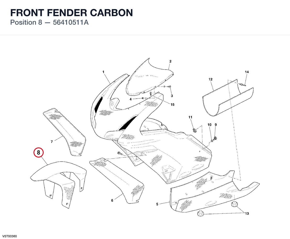 FRONT FENDER CARBON