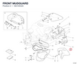 FRONT MUDGUARD 56410542A diagram position