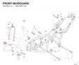 FRONT MUDGUARD 56410571AE diagram position