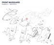 FRONT MUDGUARD 56410701A diagram position
