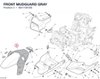 FRONT MUDGUARD GRAY 56411061BS diagram position