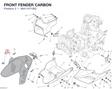 FRONT FENDER CARBON 56411071BG diagram position