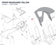 FRONT MUDGUARD YELLOW 56411361BY diagram position