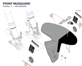 FRONT MUDGUARD 56416662AD diagram position