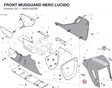 FRONT MUDGUARD NERO LUCIDO 564P1402AB diagram position