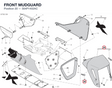 FRONT MUDGUARD 564P1402AC diagram position