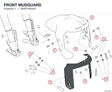 FRONT MUDGUARD 564P1683AY diagram position