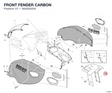 FRONT FENDER CARBON 564Z0022A diagram position