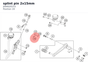 Diagram preview: splint pin 2x15mm (J094020153)