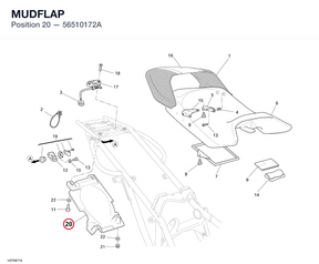 MUDFLAP 56510172A diagram position