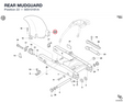 REAR MUDGUARD 56510181A diagram position
