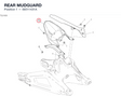 REAR MUDGUARD 56511431A diagram position