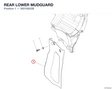 REAR LOWER MUDGUARD 56516822B diagram position