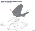 REAR MUDGUARD CARBON OPACO
