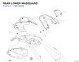 REAR LOWER MUDGUARD 56516902A diagram position