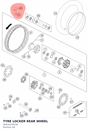 Diagram preview: TYRE LOCKER REAR WHEEL (56410100100)