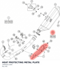 Diagram preview: HEAT PROTECTING METAL PLATE (76905011000)