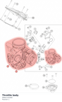 Diagram preview: Throttle body (90641101000)
