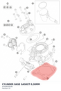Diagram preview: CYLINDER BASE GASKET 0,30MM (47030035030)