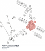 Diagram preview: MUFFLER ASSEMBLY (96305082000)