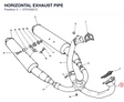 HORIZONTAL EXHAUST PIPE