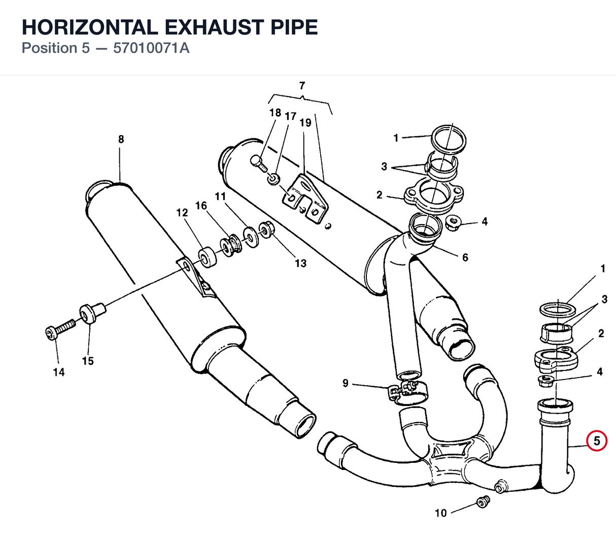 HORIZONTAL EXHAUST PIPE