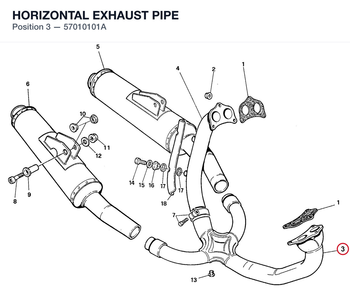 HORIZONTAL EXHAUST PIPE