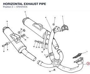 HORIZONTAL EXHAUST PIPE