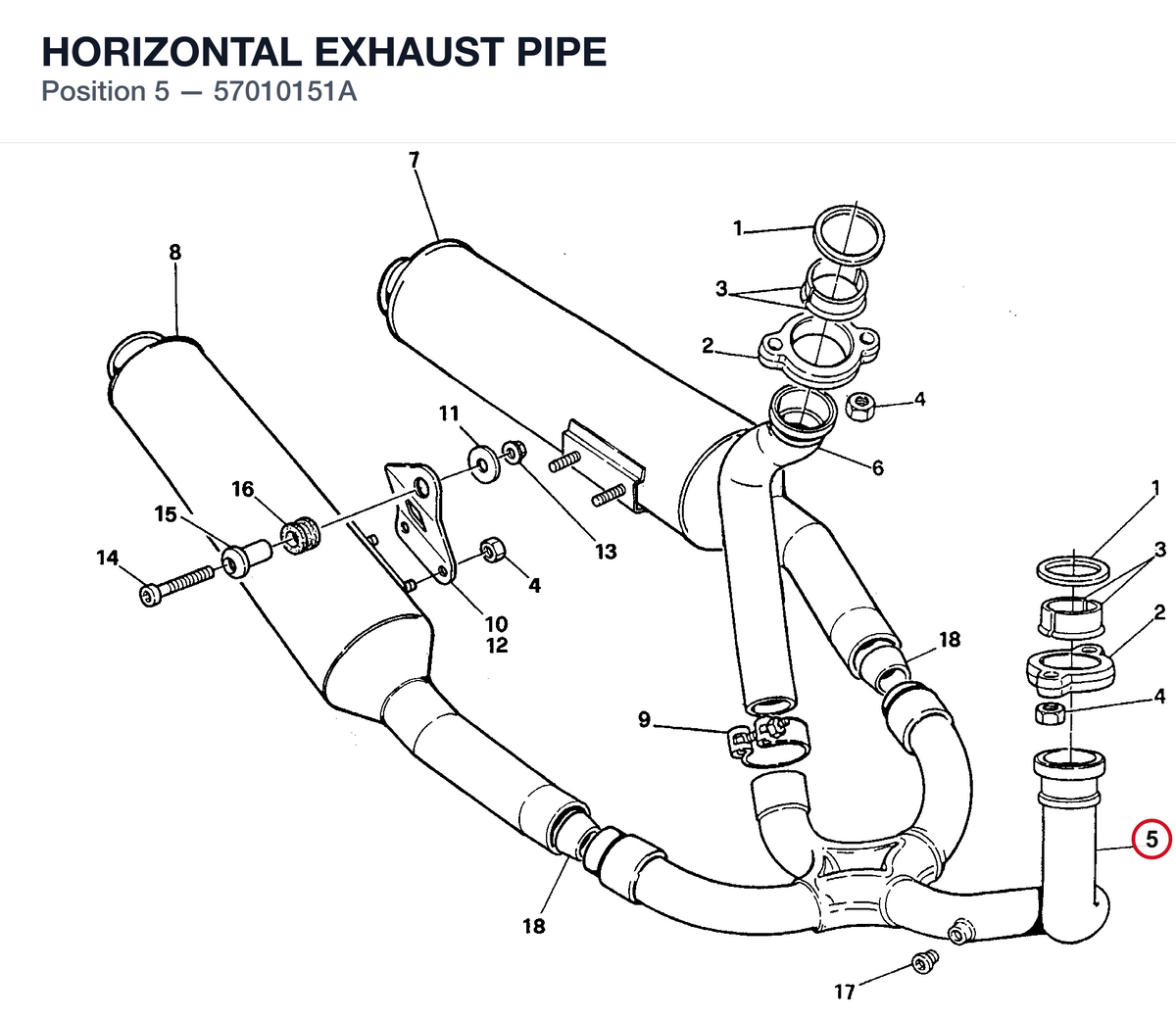 HORIZONTAL EXHAUST PIPE