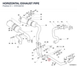 HORIZONTAL EXHAUST PIPE